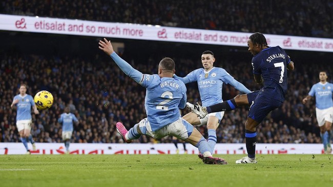 Chelsea imbangi Manchester City 1-1 dalam pertandingan pekan ke-25 Liga Inggris di Stadion Etihad, Minggu (18/2) dini hari WIB.