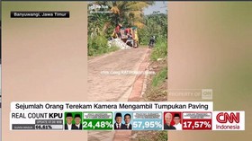 VIDEO: Viral, Caleg Kalah Ambil Kembali Bantuan Paving