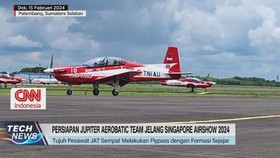 VIDEO: Jupiter Aerobatic Team Mampir ke Palembang