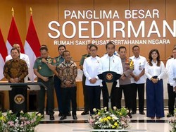 Didampingi Prabowo, Jokowi Resmikan RS PPN Panglima Besar Soedirman Jakarta