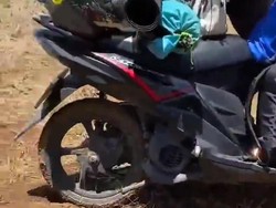 Viral 3 Knalpot Motor Pendaki Digasak Maling, Kasihan tapi Bikin Ngakak