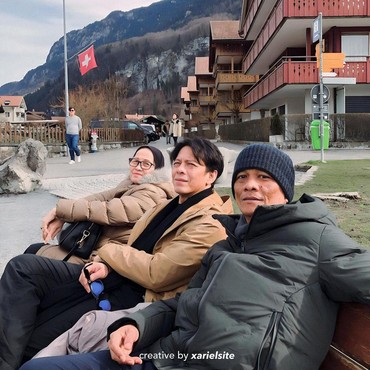Sosok Kakak Ariel NOAH yang Ikut Liburan ke Swiss Bareng Ibunda