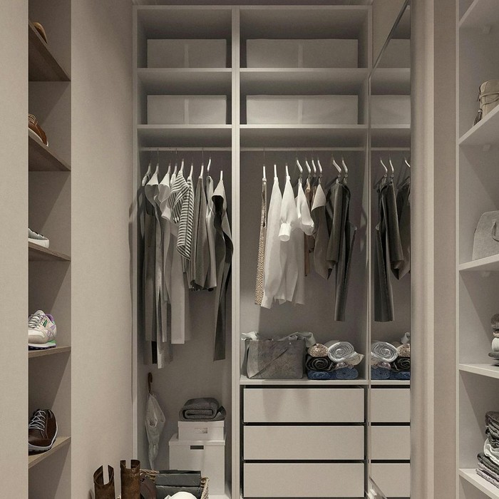Ilustrasi walk in closet