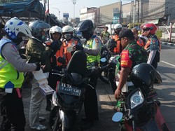 Polisi-Dishub DKI Razia di 36 Lokasi, 1.599 Pemotor Lawan Arah Ditilang