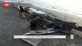 VIDEO: Houthi Rilis Rekaman Drone AS Jatuh di Pantai Yaman