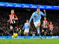 Haaland Cetak Gol, Man City Menang Tipis Atas Brenford 1-0