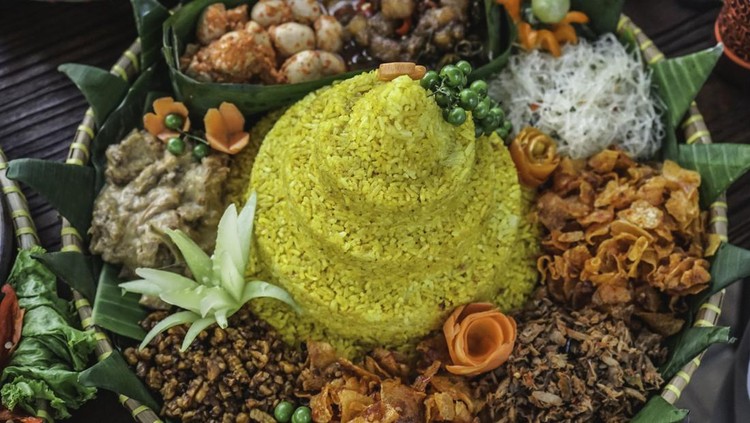 Ilustrasi tumpeng