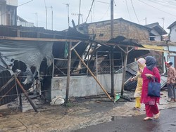 7 Kios di Bogor Terbakar, 2 Orang Terluka