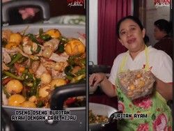 Puan Maharani Masak Menu Sederhana, Tumis Uritan dan Sayur Lodeh