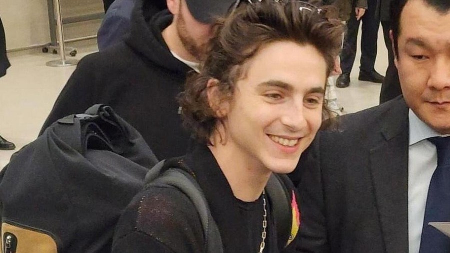 Timothee Chalamet tiba di Korea Selatan