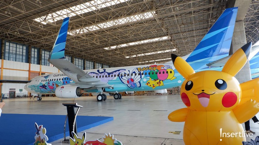 Garuda Indonesia x The Pokemon Company rilis Pikacu Jet GA-1