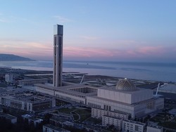 Indahnya Menara Masjid Djamaa El Djazair yang Tingginya Kalahkan Monas