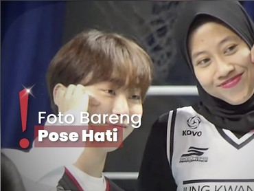 Momen Akrab Megawati & Seungkwan SEVENTEEN di Laga Red Sparks