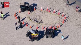 VIDEO: Gadis 7 Tahun Tewas Terkubur Pasir Pantai yang Runtuh di AS