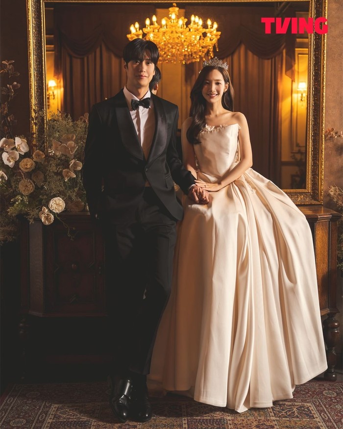 Baru saja tamat, Marry My Husband berakhir dengan happy ending. Drakor yang mengangkat kisah time travel ini berhasil merah rating rata-rata nasional 12,0% di episode akhir/Foto: TVING