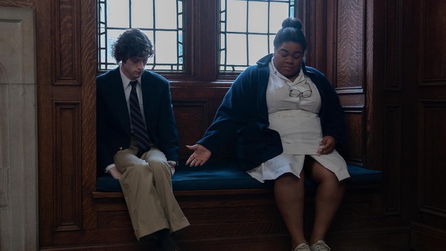 Cuplikan adegan dalam film The Holdovers (2023).