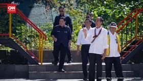 VIDEO: Momen Perdana AHY Dampingi Jokowi Resmikan Bendungan di Sulut