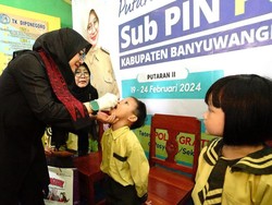 Banyuwangi Capai 63 Persen saat Hari Ketiga Vaksinasi Polio Putaran Kedua