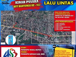 Ada Kirab Pusaka di Purwokerto Besok, Begini Rekayasa Lalinnya