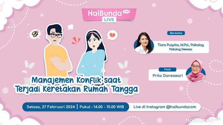 HaiBunda Live: Manajemen Konflik Rumah Tangga