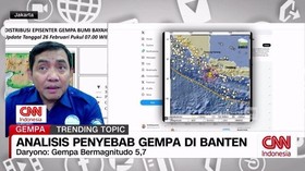 VIDEO: Analisis Penyebab Gempa di Banten