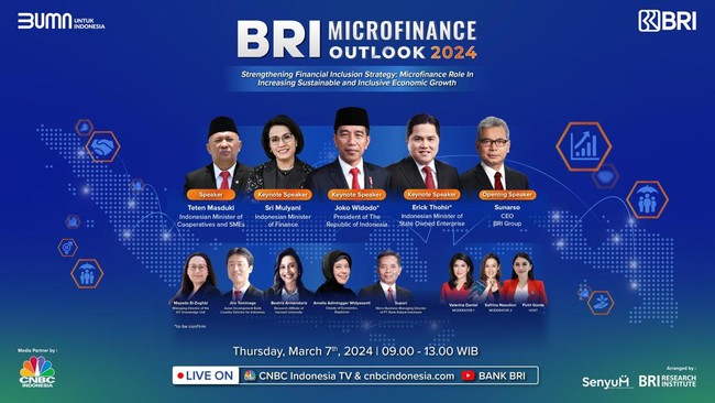 BRI kembali menyelenggarakan BRI Microfinance Outlook 2024 sebagai komitmen mendorong pertumbuhan ekonomi yang inklusif dan berkelanjutan.