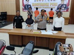Pasutri Pencuri 15 Motor di Pamekasan Diringkus Saat Sedang Jalan-Jalan