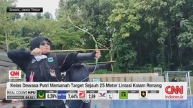 VIDEO: Kejurnas Panahan Tradisional Di Atas Kolam Renang
