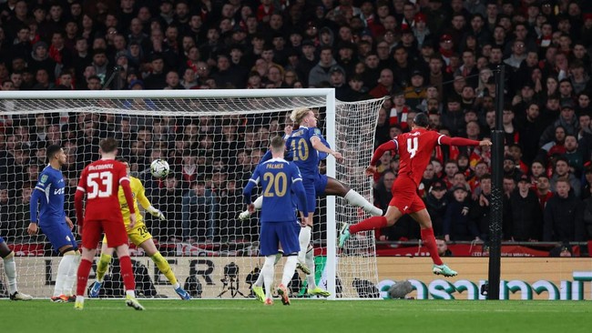 Liverpool mengalahkan Chelsea pada final Carabao Cup yang berlangsung di Stadion Wembley, Minggu (25/2) malam.
