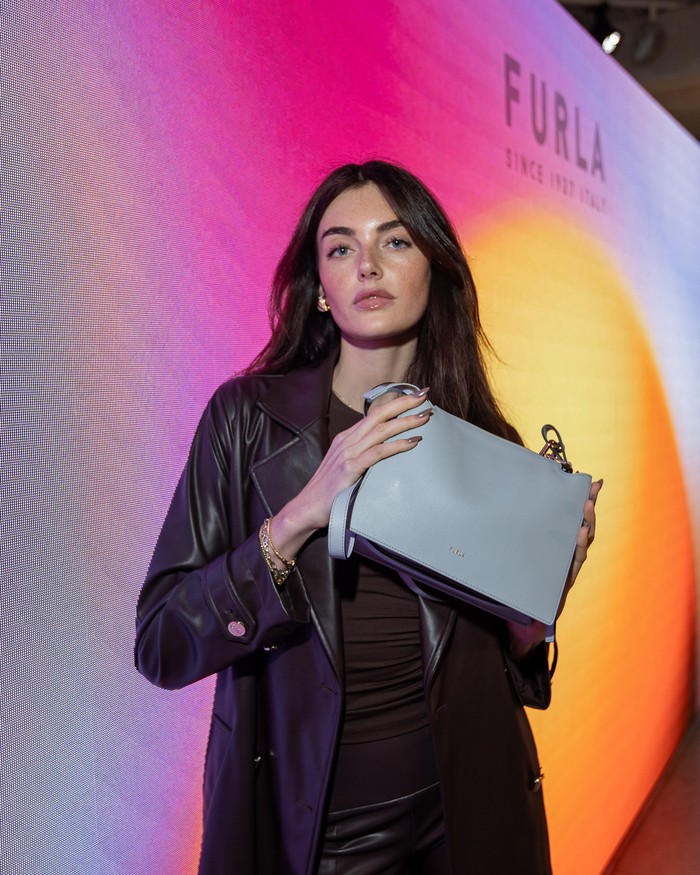 The Furla Nuvola comes in three styles: hobo, bucket, and crossbody.  The Furla Nuvola is made from soft leather created by Furla's skilled artisans, and is designed to move naturally and comfortably with the body.  (Photo: Gregory Mansella/Furla)