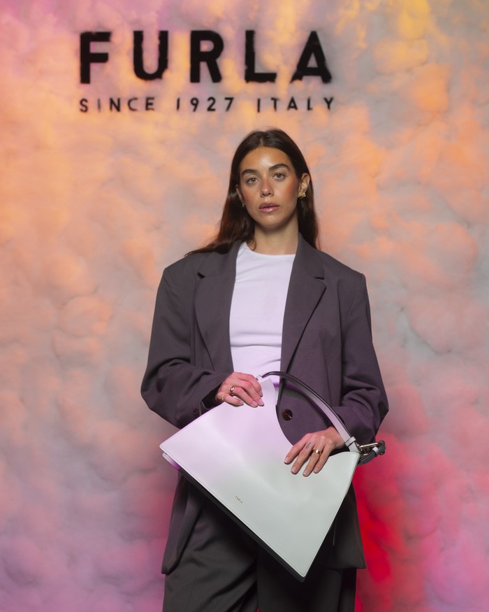 Furla Nuvola is a new type of bag that has a relaxed and casual style.  This is different from Furla bags which are usually more structured.  (Photo: STEFANO TROVATI/Furla)
