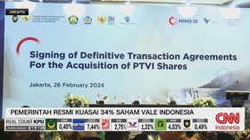 VIDEO: Pemerintah Resmi Kuasai 34% Saham Vale Indonesia