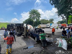 Kronologi Truk Tangki Elpiji Terguling di Arteri Mojokerto-Sidoarjo