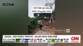 VIDEO: Gagal Jadi Wakil Rakyat, Jalan Desa Diblokir