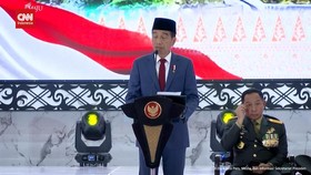 VIDEO: Jokowi Terima Kasih ke TNI-Polri Jamin Keamanan Pemilu