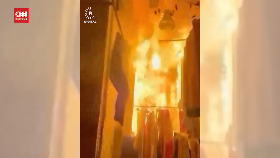 VIDEO: Penampakan Kebakaran Besar di Pasar Loak Irak