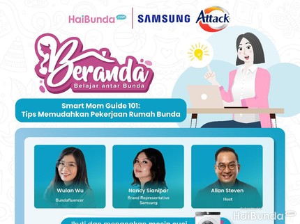 Yuk Bun! Ikut Talkshow Beranda Bagikan Tips Permudah Pekerjaan Rumah, Hari Ini Pukul 13.00