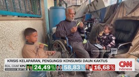 VIDEO: Krisis Kelaparan, Pengungsi Konsumsi Daun Kaktus
