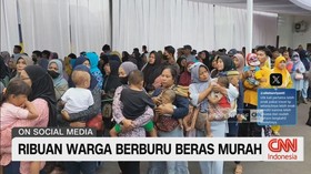 VIDEO: Ribuan Warga Berburu Beras Murah