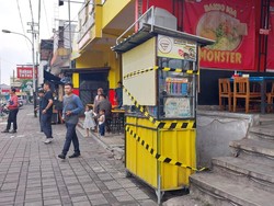 PKL Kota Batu yang Berjualan di Trotoar Ditertibkan