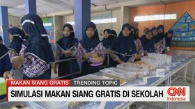 VIDEO: Simulasi Makan Siang Gratis Di Sekolah