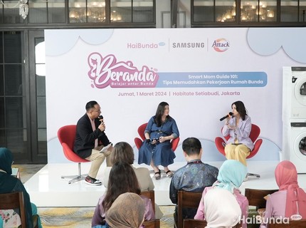Keseruan Acara Beranda X Samsung Washing Machine & Attack, Bagikan Tips Permudah Pekerjaan Rumah
