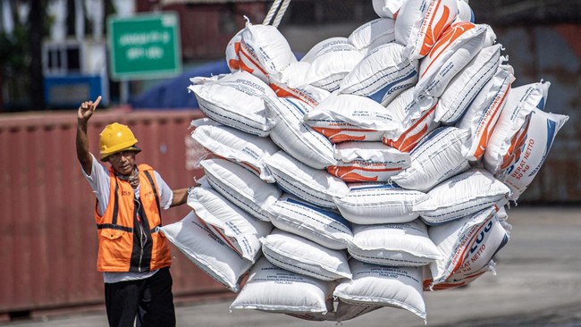 BPS mencatat impor beras mencapai 880,82 ribu ton sepanjang Januari-Februari 2024. Mayoritas dari Thailand.