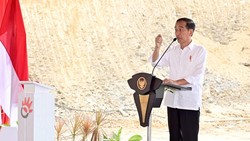 Kasar! Viral Momen Poster Seorang Ibu Direbut Paksa di Hadapan Jokowi