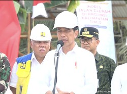Kucurkan Rp 561 M, Jokowi Perbaiki 50,9 km Jalan di Kaltim