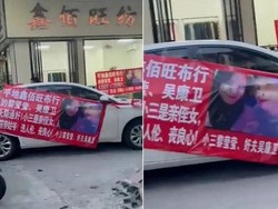 Kesal Diselingkuhi, Wanita Ini Pajang Poster Wajah Suami dan Selingkuhannya