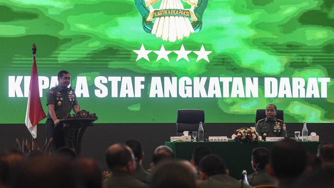 Jabatan Wakil Kepala Staf Angkatan Darat (Wakasad) yang sebelumnya dipegang Letjen Arif Rahman resmi digantikan Mayjen Tadyo Budi Revita.