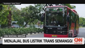 VIDEO: Menjajal Bus Listrik Trans Semanggi