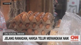 VIDEO: Jelang Ramadan, Harga Telur Merangkak Naik