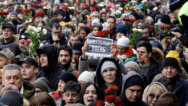 Pemakaman Navalny Diwarnai Kesedihan, Warga Rusia Merasa Syahdu